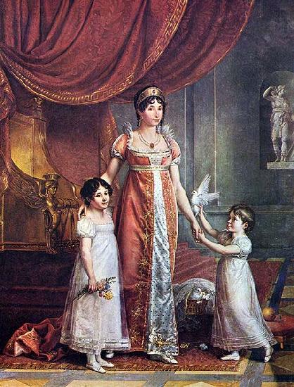 unknow artist Portrat der Konigin Julia Bonaparte mit ihren Tochtern Germany oil painting art